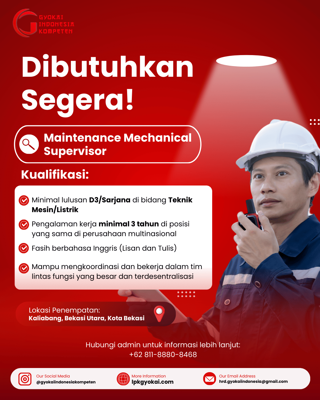 Maintenance Mechanical Supervisor