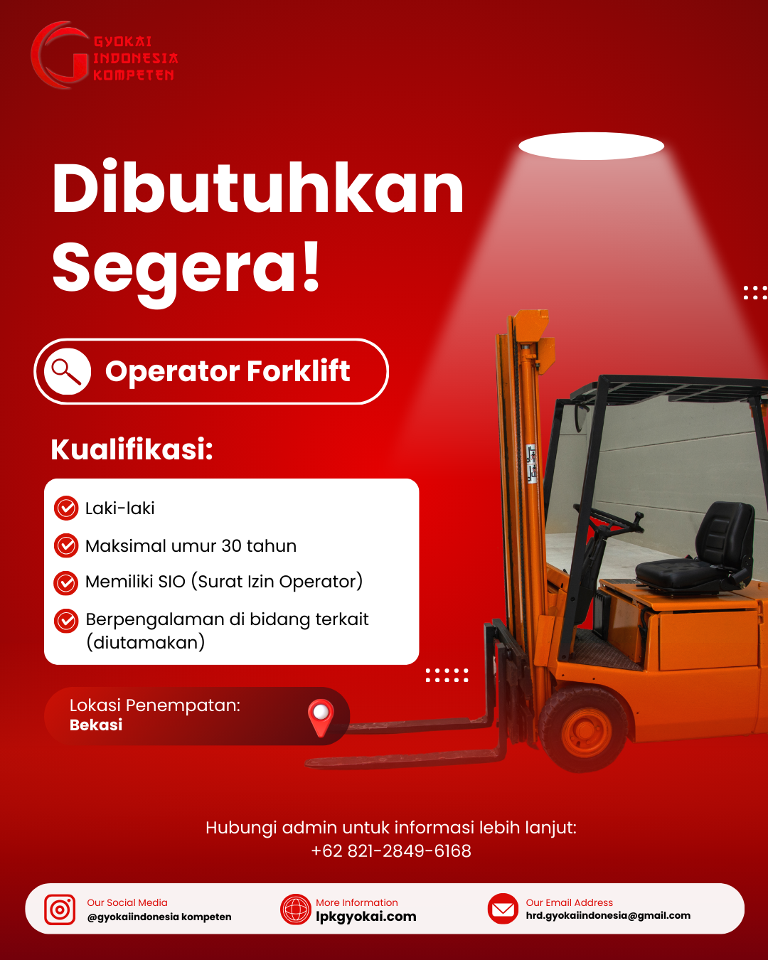 Operator Forklift